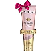 Pantene Keratin Leave-In Conditioner with Argan Oil, Protein Treatment for Dry, Damaged & Color-Treated Hair, Repairs Split Ends & Protects from Damage, Formaldehyde-Free, 8.4 Fl Oz