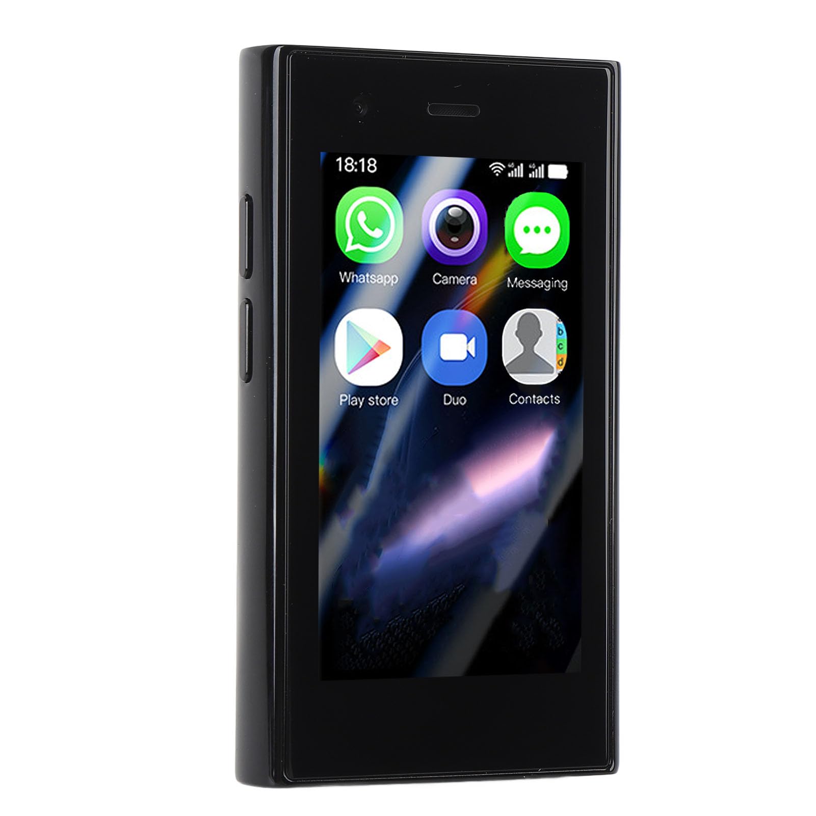 Dpofirs Mini Smartphone, 4G Unlocked Cell Phone Dual SIM Android 8.1, 2MP Front 5MP Rear Camera, Quad Core WiFi Small Cell Phone 3 Inch Screen Daily (Black)