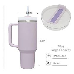YOUEXPERT 40 oz Tumbler with Handle and Straw