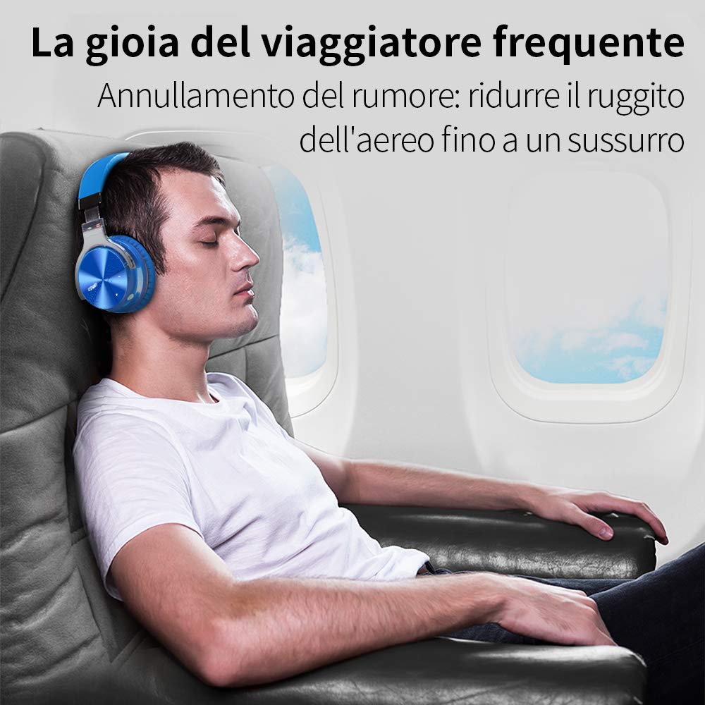 Porpora Cowin E7 PRO Active Noise Cancelling Bluetooth Cuffie con Hi-Fi  Bassi Profondi con Microfono Tempo di Riproduzione di 30 Ore per Lavoro di  Viaggio TV Computer Strumenti Musicali Attrezzature per DJ