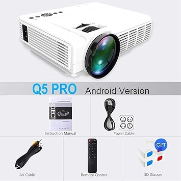 FANGLING-projectors HD Q5 Projector 720P Full-HD Mini Projetor 800 ...