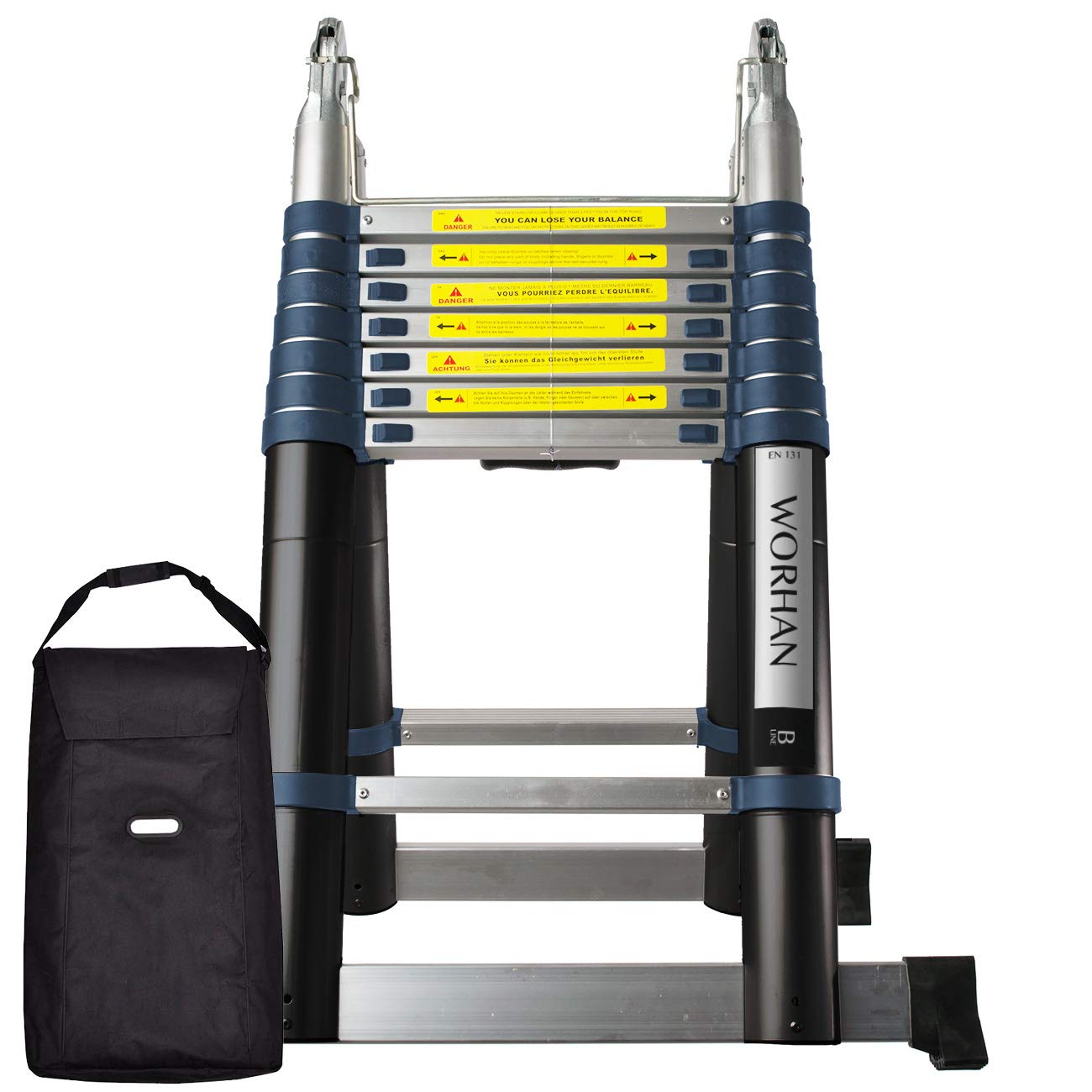 Ladders K5C WORHAN® 16 4 WORHAN® 5m .5m Cline Double Telescopic Foldable Extendable