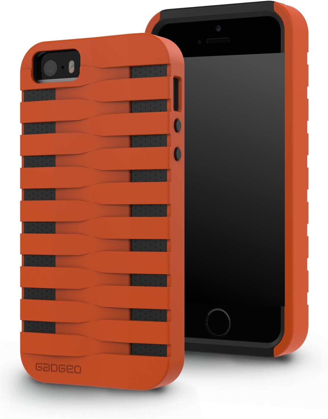 Gadgeo iPhone SE / 5S / 5 Tough Heavy Duty Shock Proof Defender Case Cover - Two Piece Protective Hard Case - Best iPhone 5 5S Strong Armour Hybrid Case Cover Includes Screen Protector Film