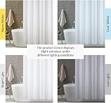 ANSIO Shower Curtain 180x180 cm White Mould Resistant Polyester view 2