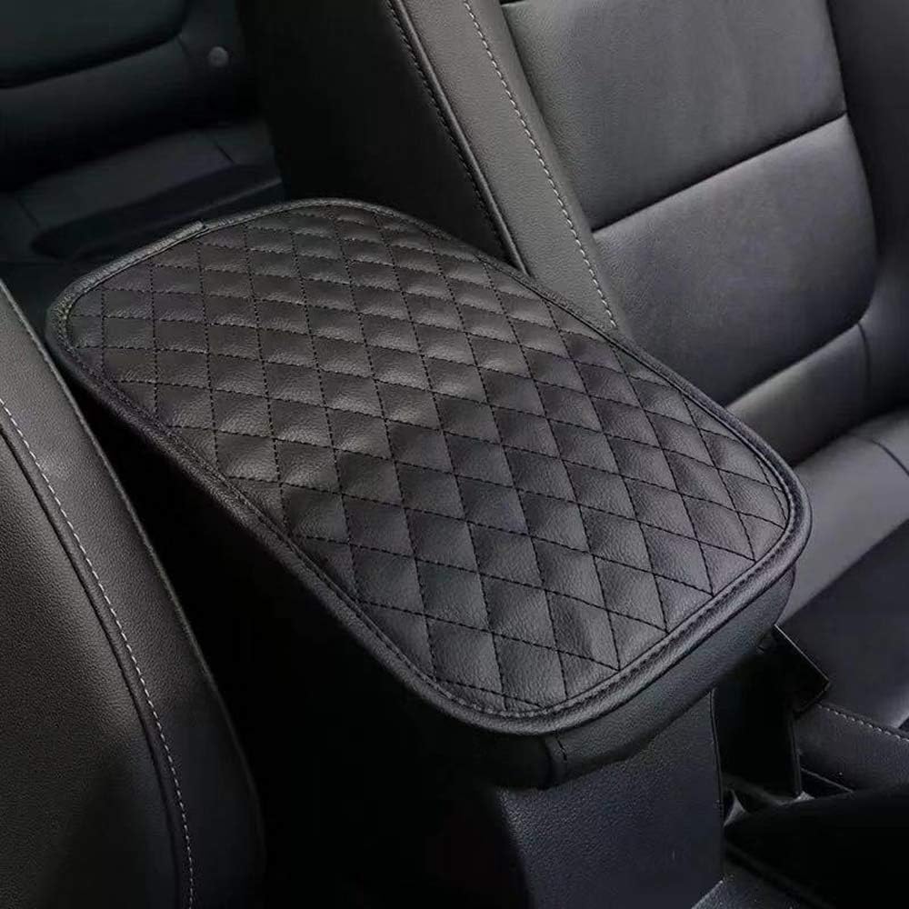 DKIIGAME Car Center Console Cover,Armrest Cover Seat Box Cover for Car,Waterproof Universal Vehicle Console Pad (Black)
