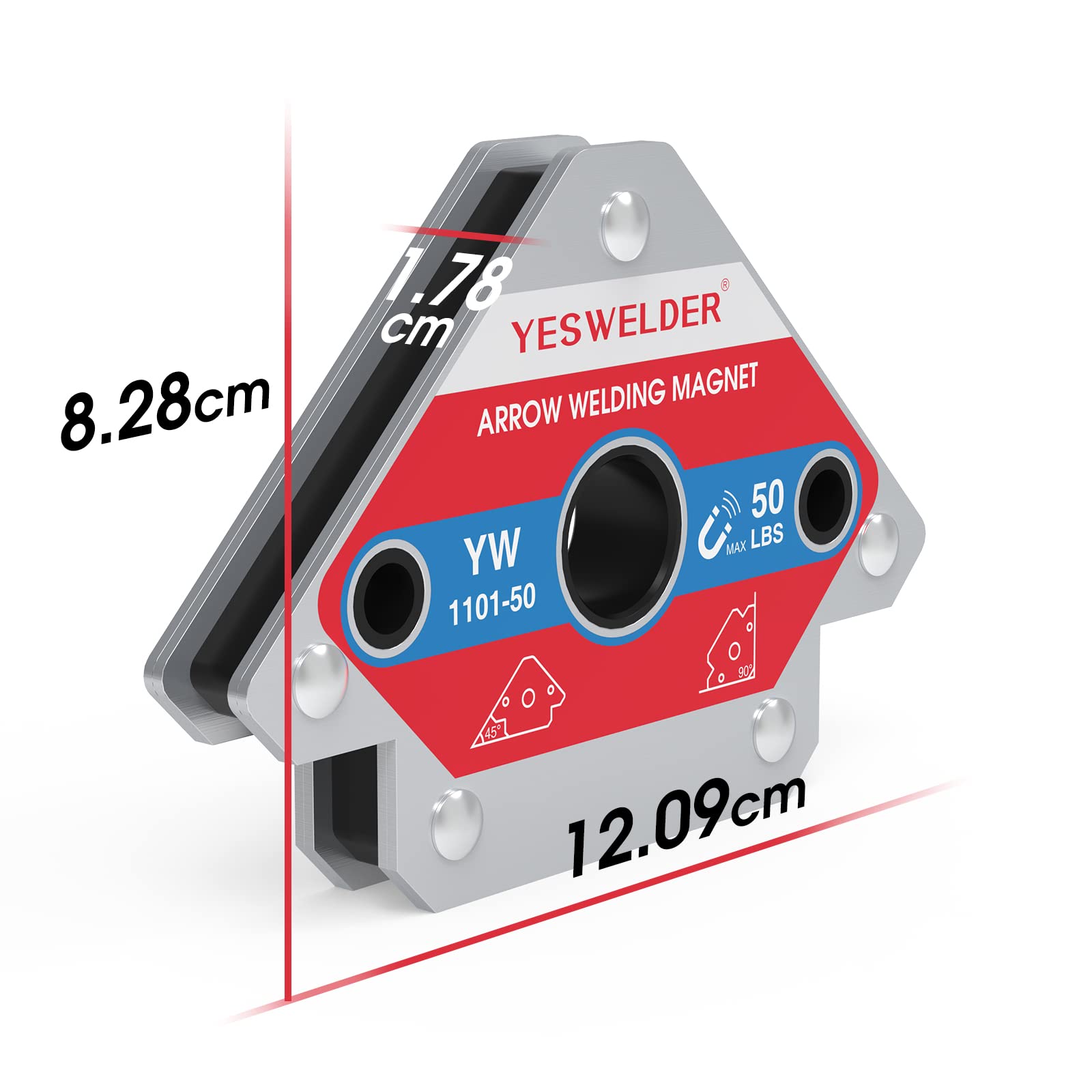 Set Triangle Positioner Mua YESWELDER KY1101-50LB Welding Magnet Welding Holder Clamp Welding ...