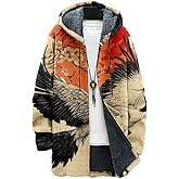 Biacolum Winter Sweatshirts for Men Cardigan Fashion Loose Fit Long Sleeve Comfy Heavyweight Coat with Pockets