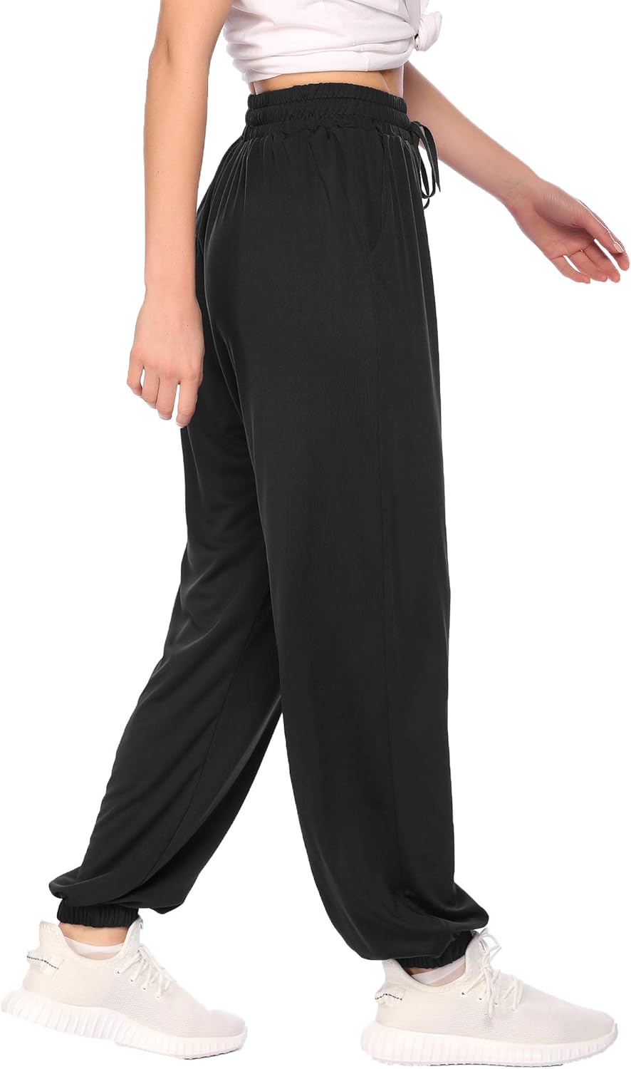 COOrun Womens Loose Sweatpants High Waisted Joggers Comfy Workout Dance Lounge Pants Trousers with Pockets: Clothing