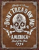 Don't Tread on Me - Black Jack Tin Sign