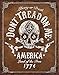 Don't Tread on Me - Black Jack Tin Sign