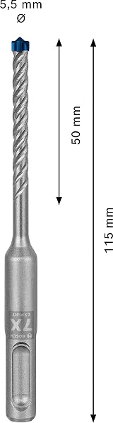 Bosch EXPERT SDS plus-7X Hammer Drill Bit 5.5x50x115 mm view 3