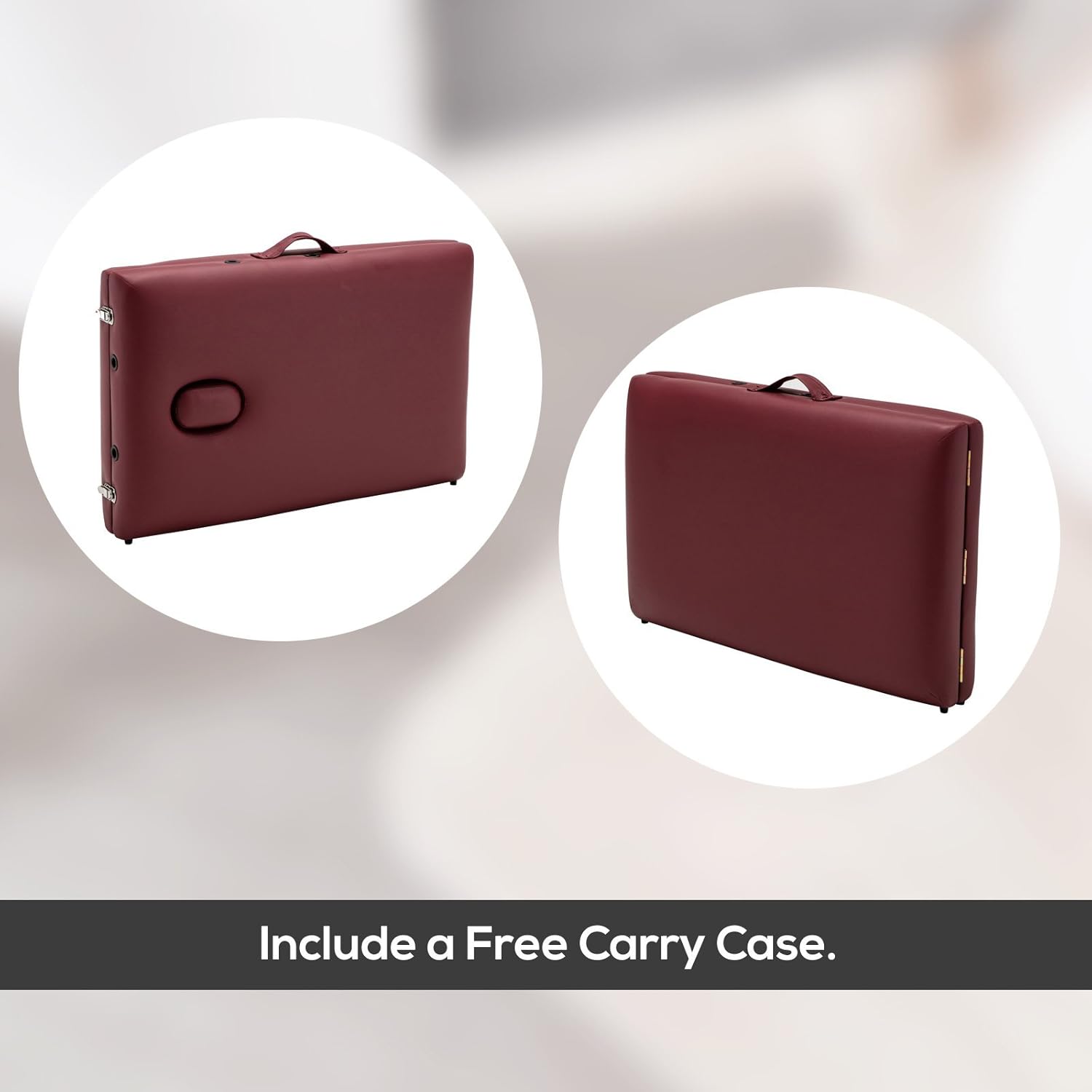 Uenjoy Folding Massage Table 84'' Professional Massage Bed