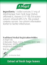 A.Vogel Menoforce Sage Tablets for Menopause 30 Tablets One-a-Day view 3