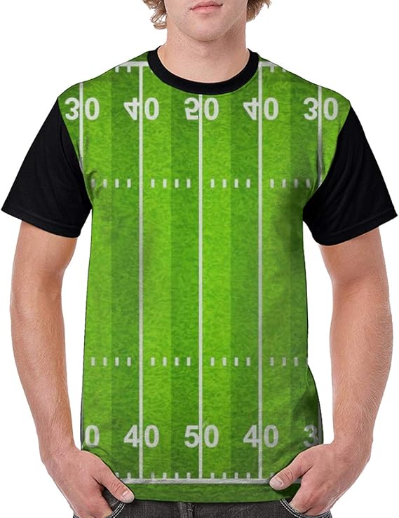 Amazon Co Jp メンズ Tシャツ アメリカンフットボール場 メンズ 半袖 おしゃれ 快適な 無地 軽い 柔らかい カジュアル コットン シンプル ファッション 服 ファッション小物