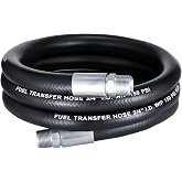 EVIL ENERGY 3/4" Fuel Transfer Hose 10FT Farm Fuel Hose for Diesel Gasoline | 800PSI Working Pressure, 4000PSI Burst Pressure, 3-Layer Robust Structure, Support Multiple Liquids, Widely Used