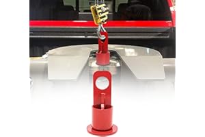 MEIHAOME 500lb Capacity 5th Wheel Lifting Bracket & 5th Wheel Hitch - Durable Steel Hitch Bracket Replacement for Trucks, Vehicles, and Trailers - Red (Compatible with Part #6100)