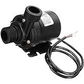 GENEDEY DC 12V 1/2" Brushless Magnetic Drive Centrifugal Submersible Water Oil Pump Ultra Quiet 800L/H 5M/16ft for Fish Tank 