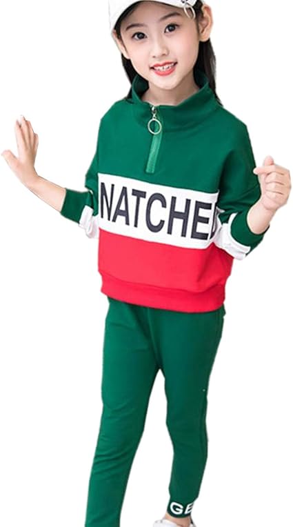Amazon Sanku 女の子 ジャージ 上下セット 2点セット 立ち襟 長袖 ズボン パンツ 子供服 人気 スウェット トレーナー 春と秋 薄手 ジップ アップ おしゃれ 可愛い 女児 ガールズ キッズ スポーツウェア 運動着 体育 ジャージ 通販