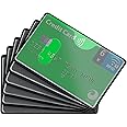 valonic - Set of 6 RFID Blocking Sleeves for Fraud Protection/Identity Theft Prevention​ - Credit Card Protector Sleeve for W