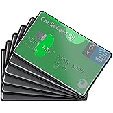 valonic - Set of 6 RFID Blocking Sleeves for Fraud Protection/Identity Theft Prevention​ - Credit Card Protector Sleeve for W