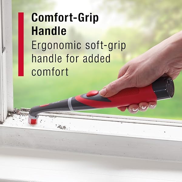 RUBBERMAID REVEAL POWER SCRUBBER 5-PIECE KIT, CORDLESS ELECTRIC BATTERY POWERED SPIN SCRUB BRUSH, WATER RESISTANT, FOR HOME/KITCHEN/BATHROOM/GROUT/TILE/SHOWER/TUB