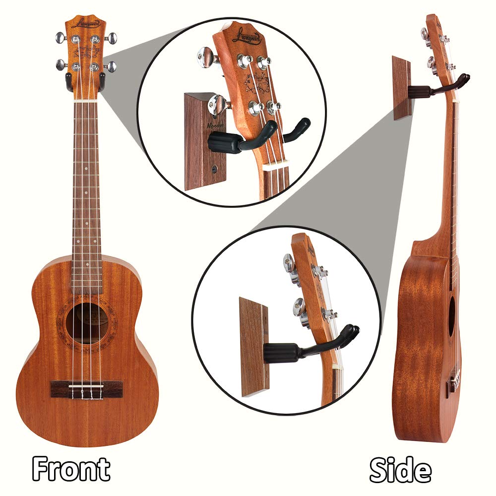 Exhibition Ukulele Wall Mount Hanger Ukulele Hanger Hook Display For