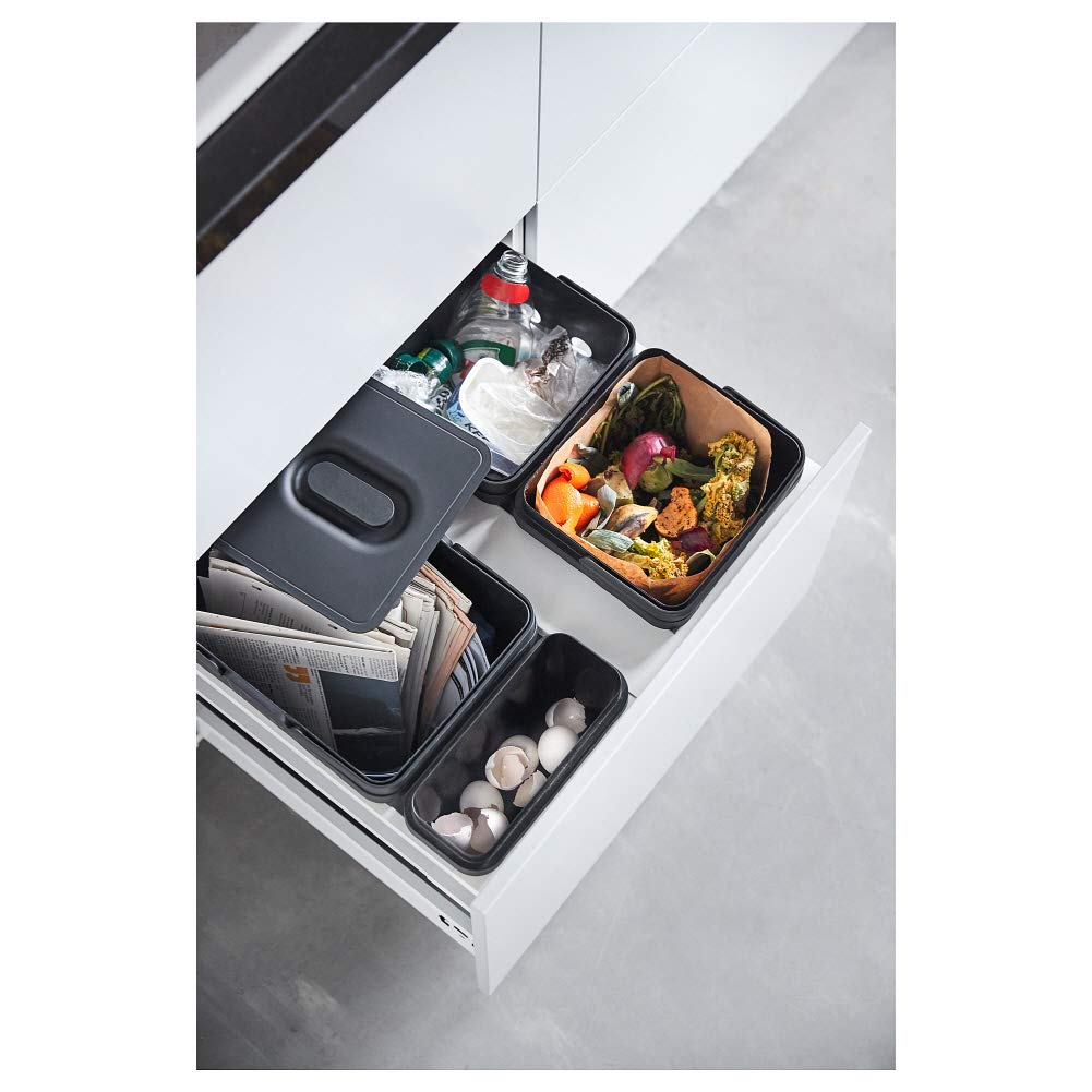 Ikea Asia Variera Waste Sorting Bin Black 1541023249 373627