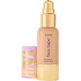 tarte face tape foundation &ndash; Full-Coverage 12hr Waterproof Makeup, Hydrating &amp; Smoothing with a Natural Matte Finish for Transfer-Proof Comfortable Long-Wear Foundation, Vegan &amp; Cruelty-Free