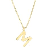 PAVOI 14K Gold Plated Initial Necklace | Letter Necklaces for Women