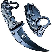 Snake Eye Tactical Everyday Carry Karambit Style Folding Pocket Knife