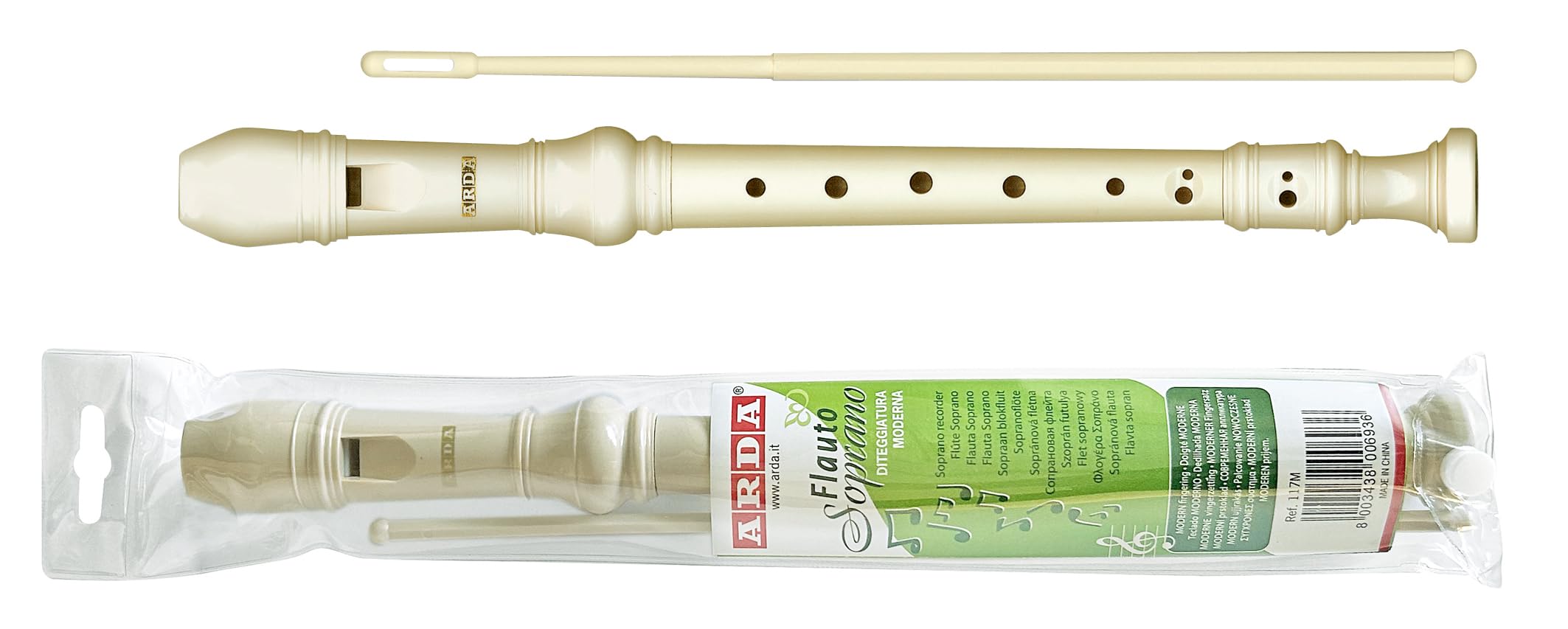Arda Removable flute in ABS White - Flute - 117M