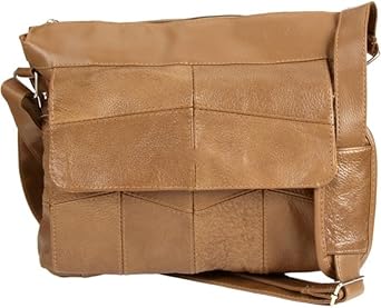tan leather satchel handbag