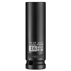 TUZkozs 1/2-Inch Drive 16mm Deep Impact Socket with