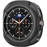 Spigen Liquid Air Designed for Samsung Galaxy Watch 8 Classic 46mm Case Flexible Lightweight TPU Cover (2025) - Matte Black