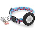LAFAYI Airtag Cat Collar Breakaway with Bells & Fruit Pendants,Safety Kitten Collar with Apple Air Tag Holder for Girl Boy Cats,Pet Accessories,Gifts(Cherry)
