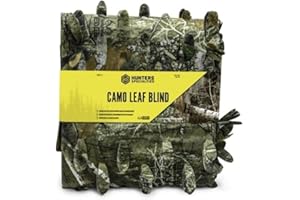 Hunters Specialties Camo Leaf Blind - Hunting Durable Lightweight Quiet Realistic Concealment Camouflage Accessory, Realtree Edge Camo, 56 in X 12 FT