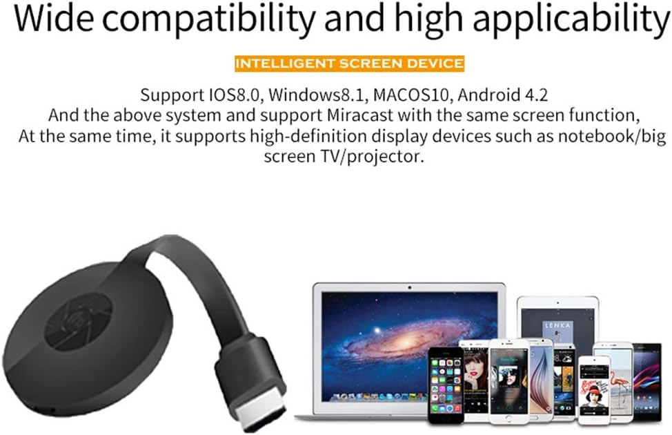 1080P HDMI Wireless Display Receive, MiraScreen G2M 2.4G Wireless WiFi Display Dongle Support DLNA Airplay Miracast Phone Tablet PC to HD Displays: Computers & Accessories