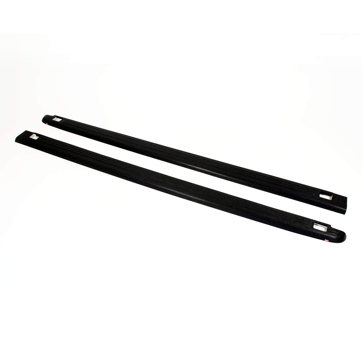 Wade 7201111 Truck Bed Rail Caps Black Ribbed Finish with