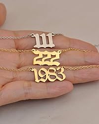 GR859C Lucky Number Necklace 888 Gold Pendant Angel