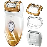 Panasonic&reg; Women's Ladies Wet and Dry Cordless Epilator & Electric Shaver Hair Remover - Foam Epilation In the Bath and Shower with 4 Attachments in 1