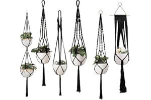 Feedee Macrame Plant Hangers Indoor - Plant Holders Indoor Hanging, Handmade Plant Hangers for Indoor Plant Hangers - Plant H