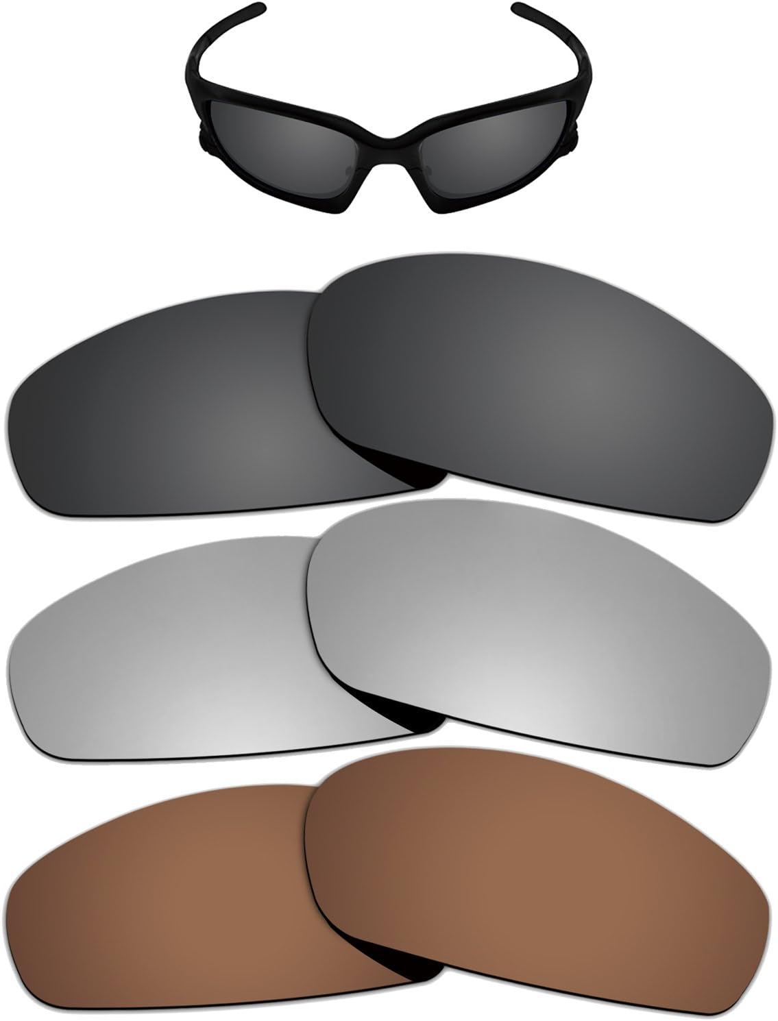 Kygear Anti-fading Polarized Replacement Lenses for Oakley Split Jacket Sunglasses