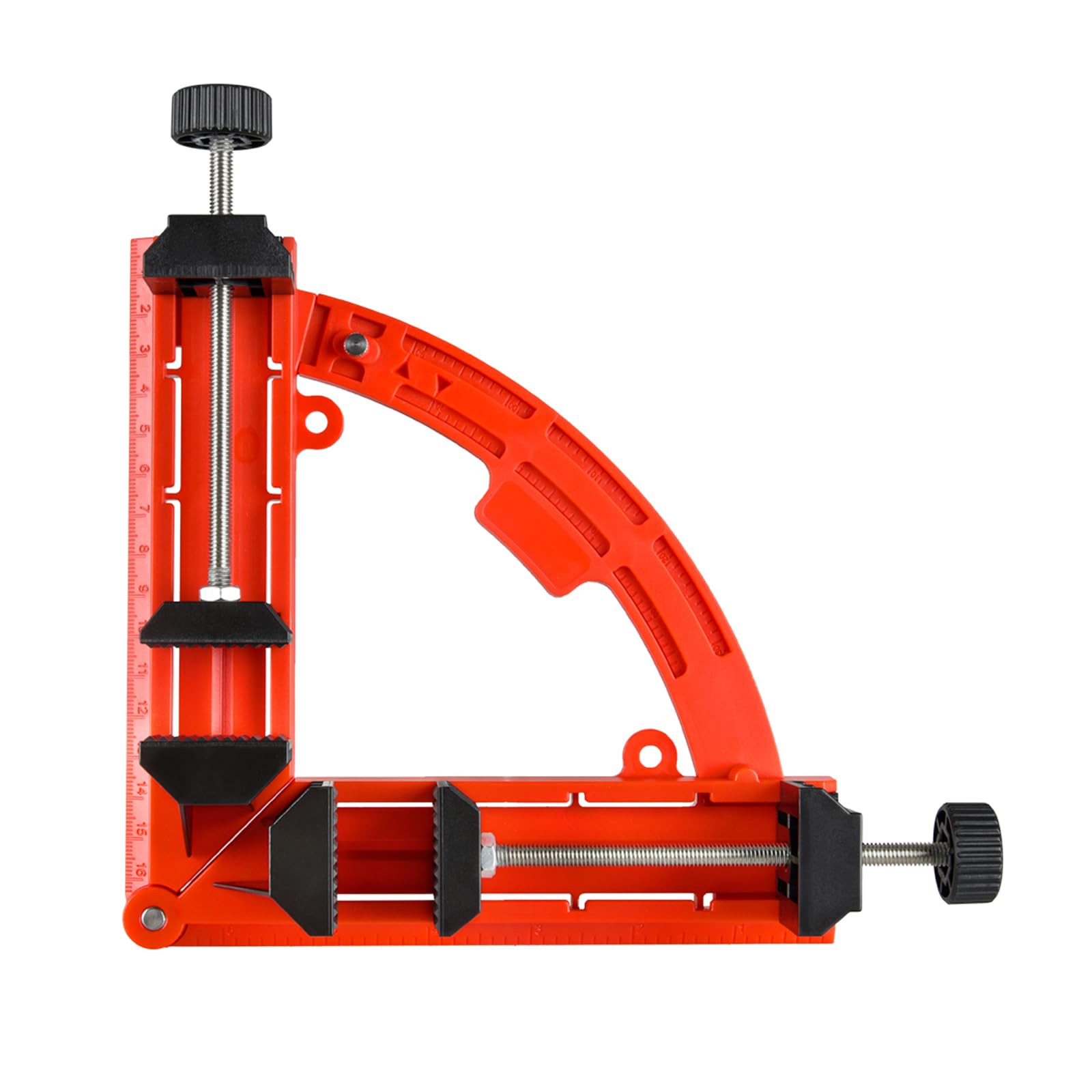 NS Juvyig Right Angle Clamp, Multi Angles Movable Corner Clamps, 30-90 Degrees Adjustable Clamps for Woodworking (Red)