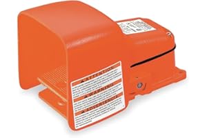 Linemaster 531-SWHOX Hercules Foot Switch, Electrical, Single Pedal, Momentary, Single Stage, Extra Oversized Aluminum Guard,