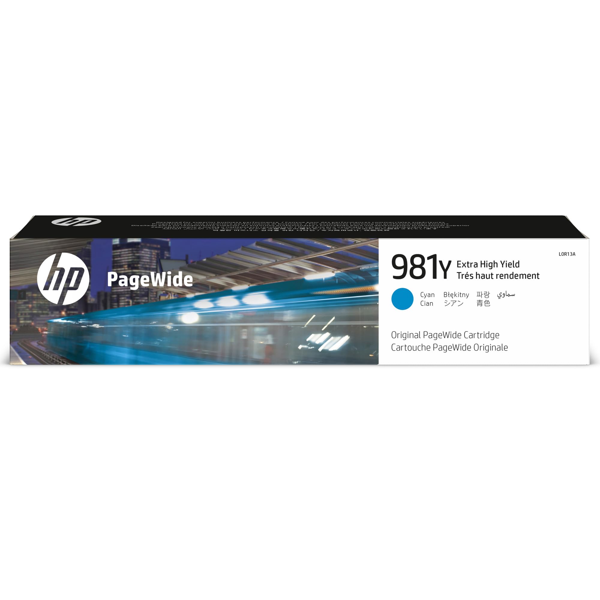 HP L0R13A 981Y Extra High Yield Original PageWide Cartridge, Cyan, Single Pack