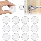 Vicloon 12Pcs Door Stopper Silicone Wall Protectors 1.57in Clear Adhesive