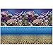 Vepotek Aquarium Background Ocean Seabed /Coral Reef Double sides (48WX24H)