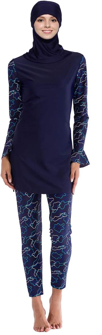 Women Modest Swimsuit Beachwear Islamic Swimming Costume for Girls Hijab Muslim Swimwear
