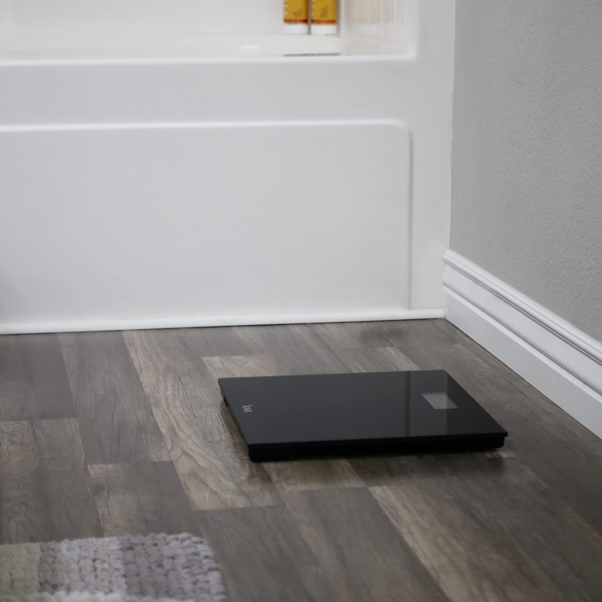 DMI Digital Talking Bathroom Scale, Sleek Tempered Glass, Clinically Accurate Measurements, Large LCD Screen, 440 lb. Weight Capacity