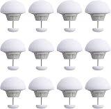 Yikki 12Pcs Mushroom Duvet Clips Non-Slip Quilt Holder One-Key Unlock White view 1